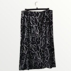 ASOS Floral Maxi A-Line Skirt